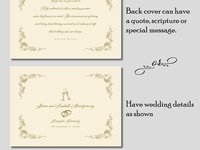 Personalized Wedding Guest Book - Antique Style, Emerald Green