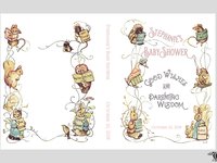 Vintage Storybook Baby Shower Guest Book for a Girl - Personalized - Beatrix Potter