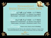 Blue Hydrangea Bridal Shower Guest Book - Personalized Advice & Wishes for the Bride to Be
