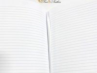 Classic Black Journal Personalized with Name & Monogram or Quote