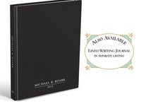Classic Men's Blank Page Book in Black  - Personalized Freeform Journal or Sketchbook