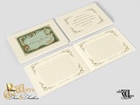 Personalized Wedding Guest Book - Antique Style, Emerald Green