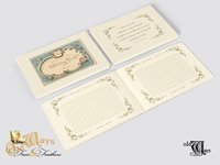 Personalized Wedding Guest Book - Vintage Blue & Ivory - Victorian Antique Design with Custom Pages