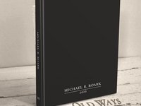 Classic Men's Blank Page Book in Black  - Personalized Freeform Journal or Sketchbook
