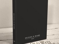 Classic Men's Blank Page Book in Black  - Personalized Freeform Journal or Sketchbook