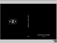 Classic Black Journal Personalized with Name & Monogram or Quote