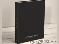 Classic Black Journal Personalized with Name & Monogram or Quote